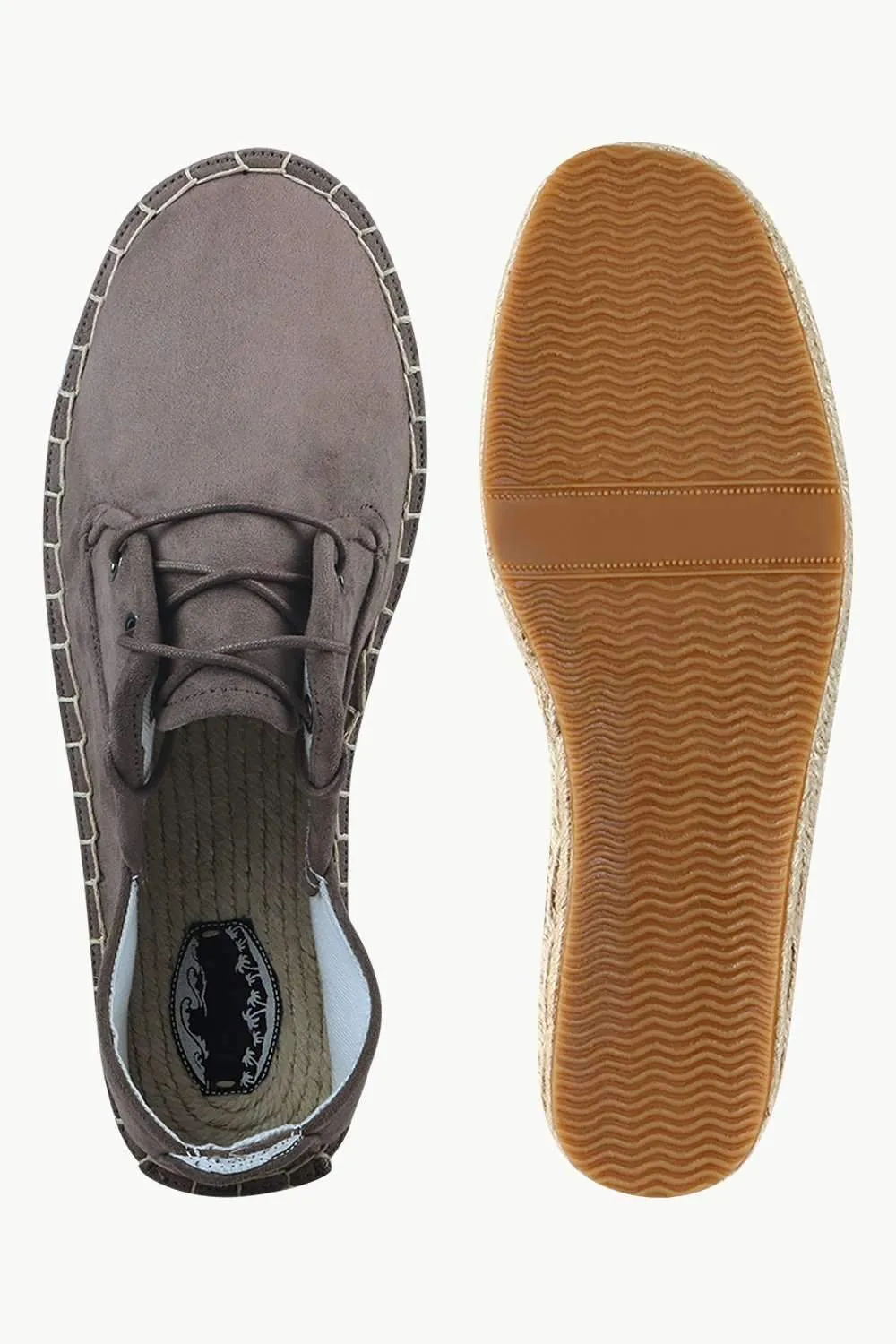 Men's Zinwaldite Suede Lace Up Espadrilles