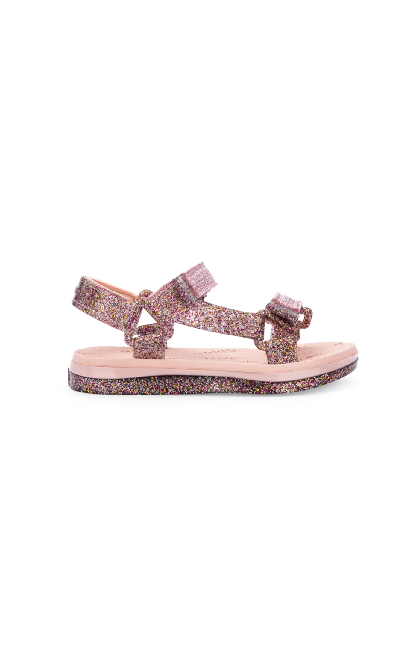 Mini Melissa Papete   Rider I BB - Pink / Clear Glitter Pink