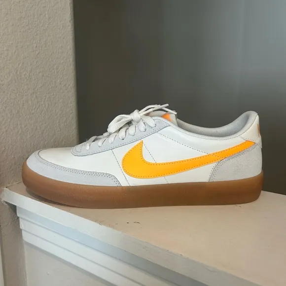 Nike Killshot 2 Leather Sneakers Sail Laser Orange Gum 432997-125 Men's SZ 10.5