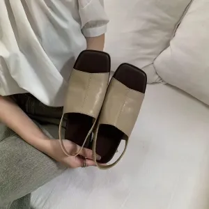Open Toe Flats Sandals