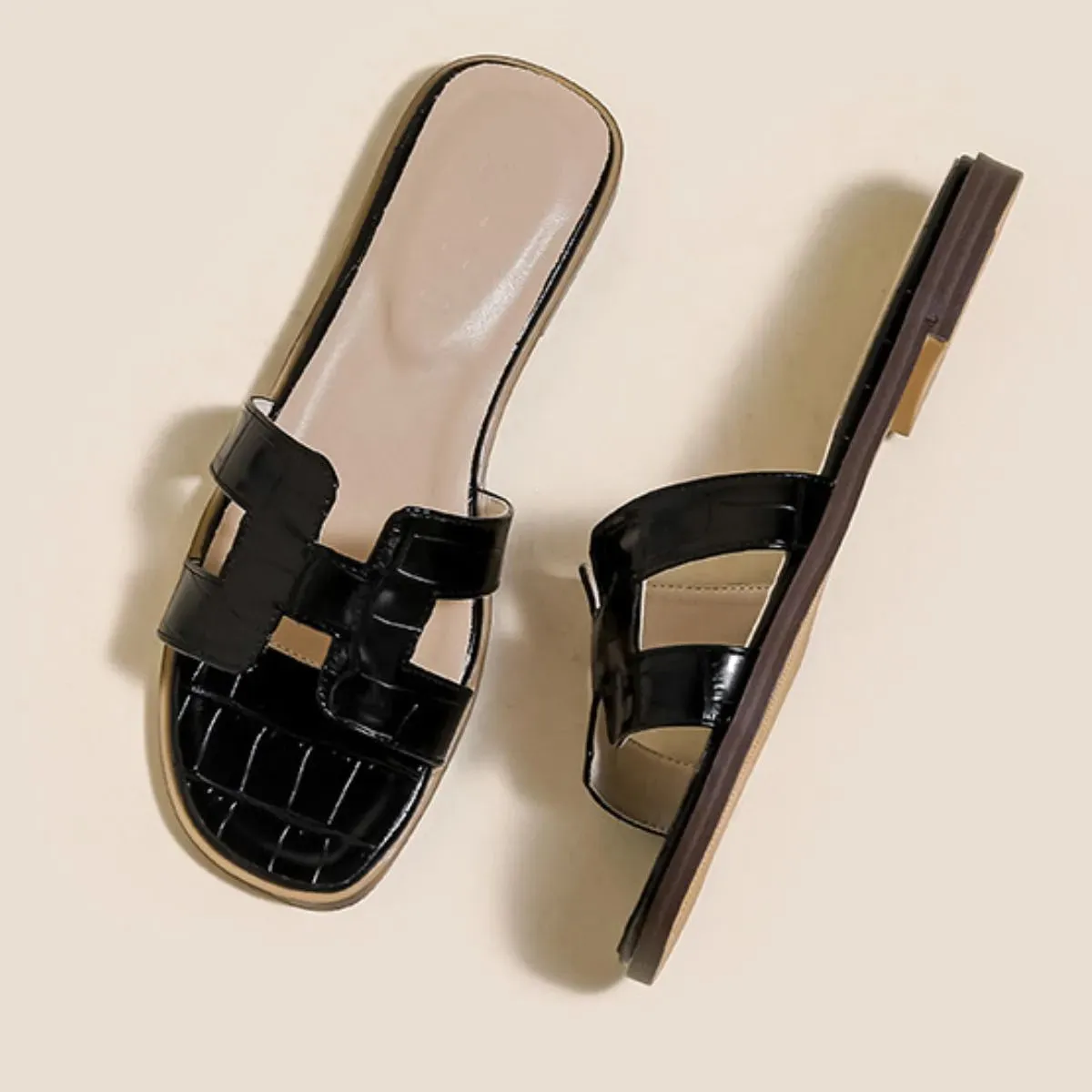 Open Toe Flats Sandals