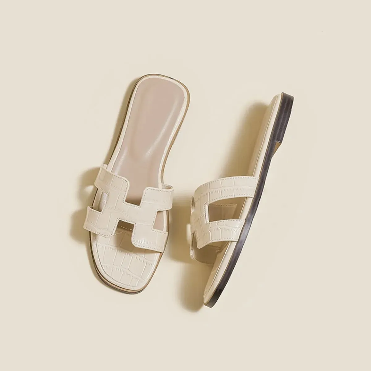 Open Toe Flats Sandals