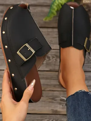 Peep Toe Platform Sandals