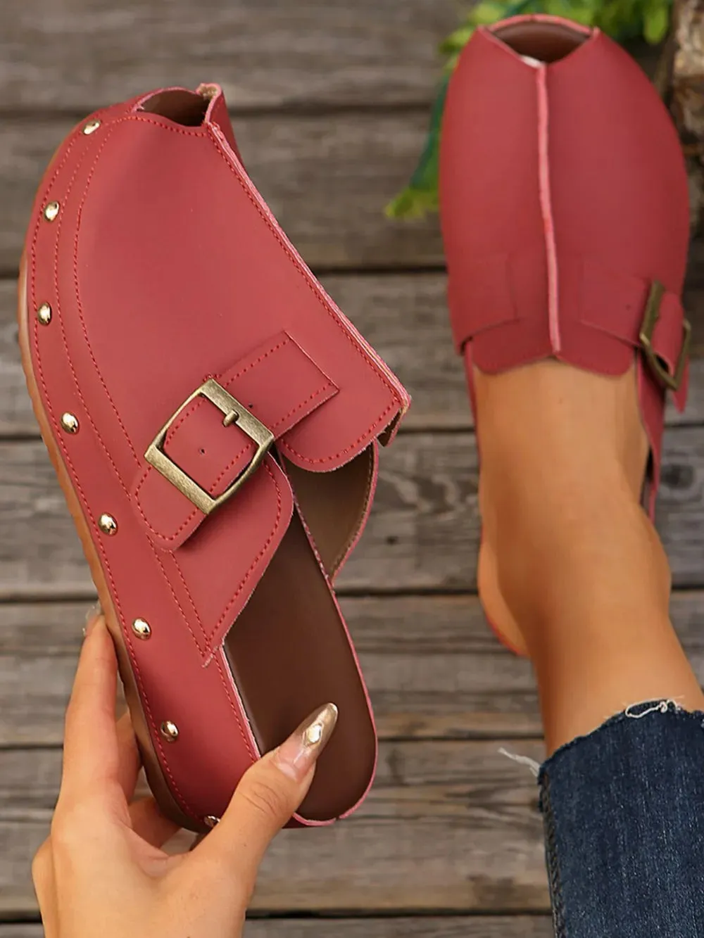 Peep Toe Platform Sandals