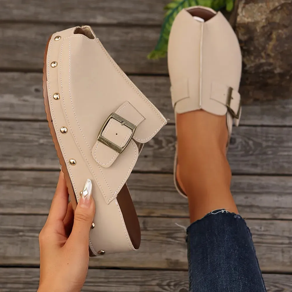 Peep Toe Platform Sandals