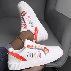 Round Toe Platform Sneakers