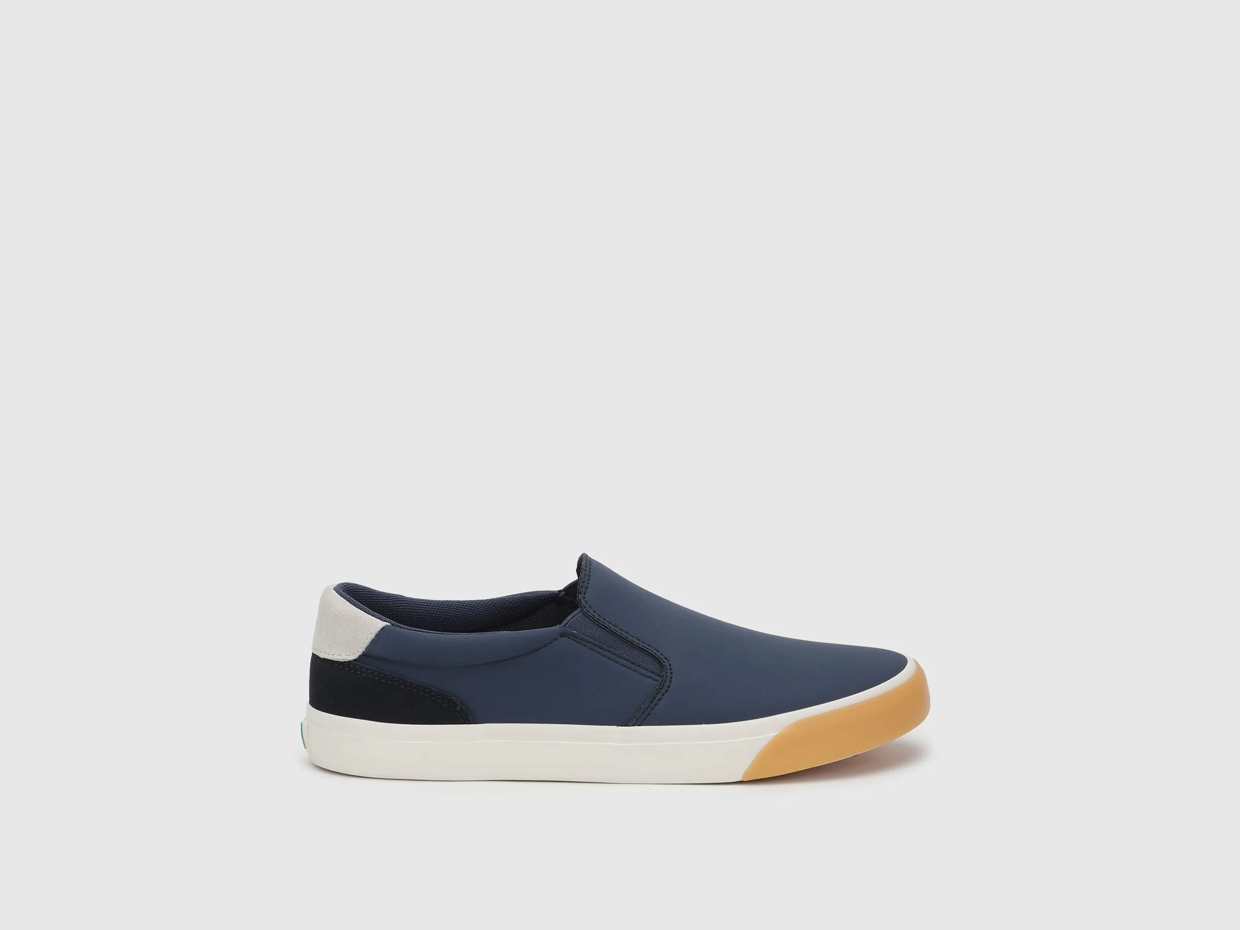 Solid Pattern Slip-On Shoes