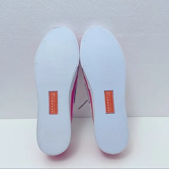 Sperry Top-Sider Canvas Sneakers | Pink Orange | Size 7M