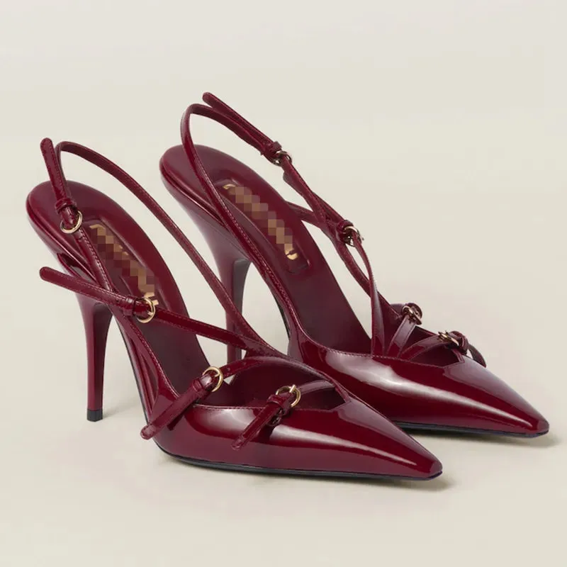 Square Toe Stiletto Pumps