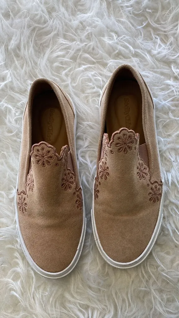 Suede Platform Slip On Sneaker
