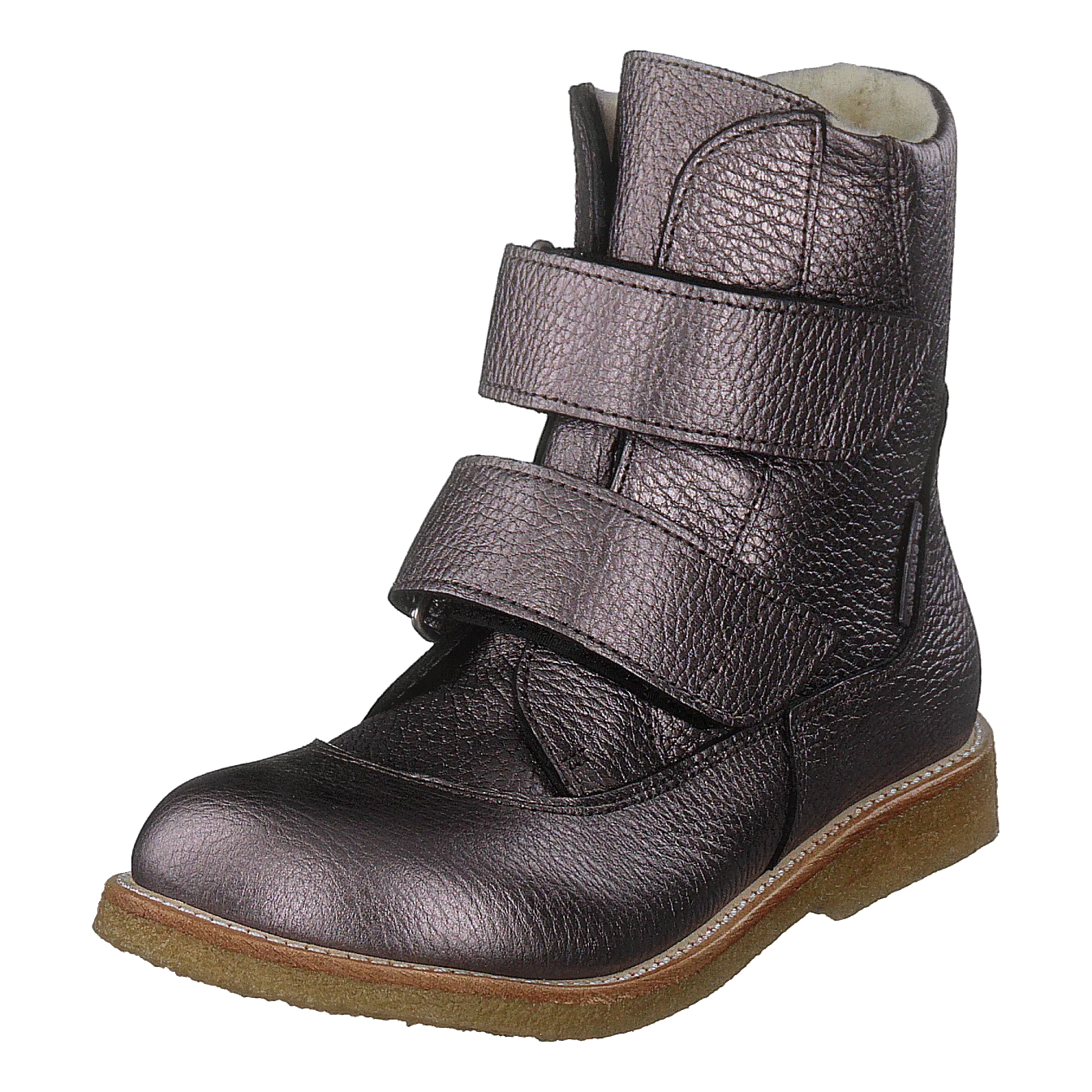 Tex-boot With Velcro Straps Mauvé Shine