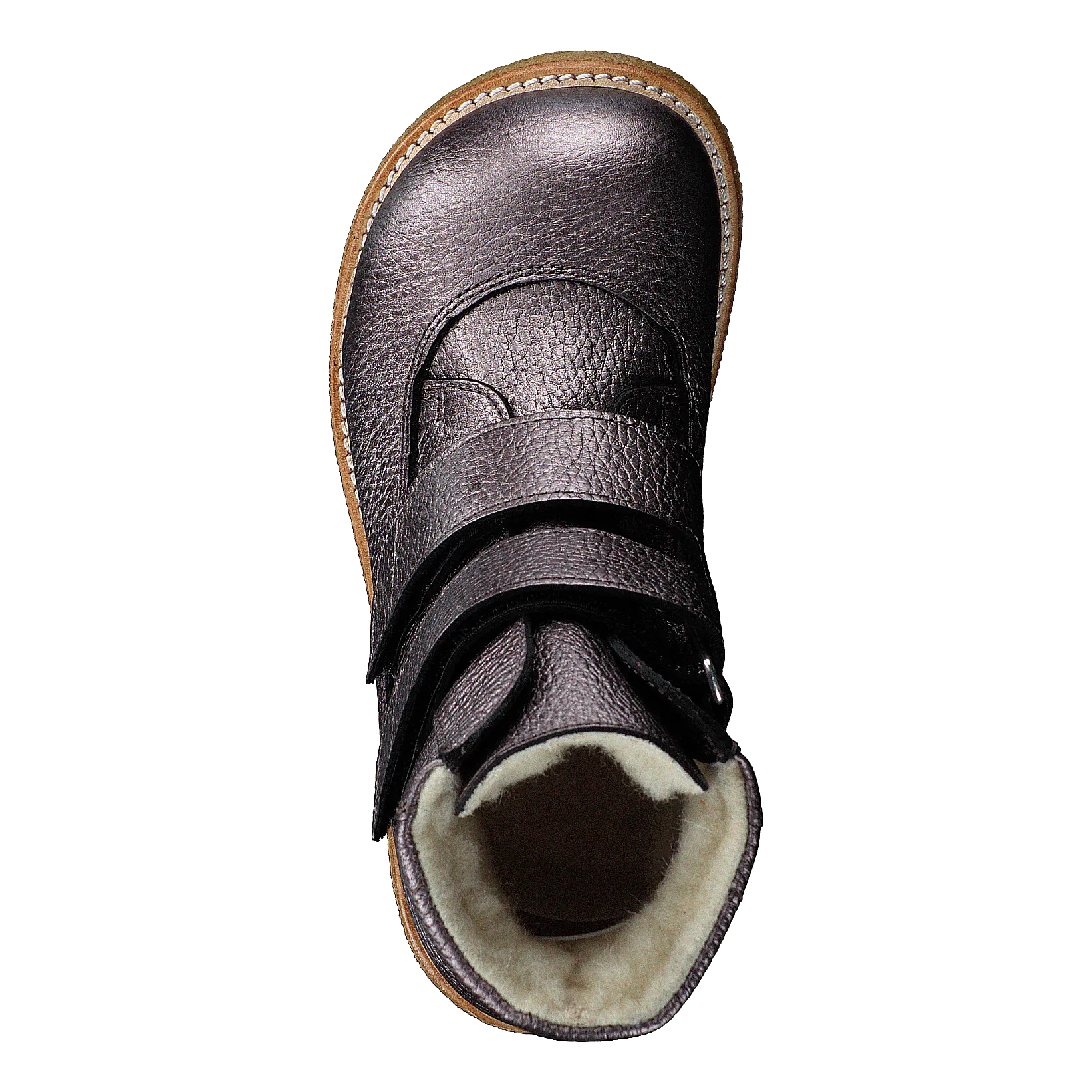 Tex-boot With Velcro Straps Mauvé Shine