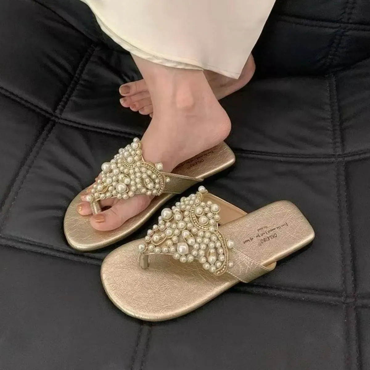 Toe Post Flats Sandals