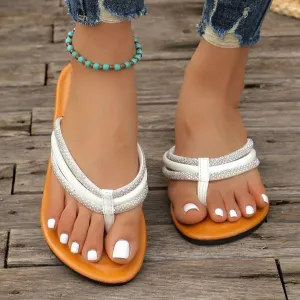Toe Post Flats Sandals