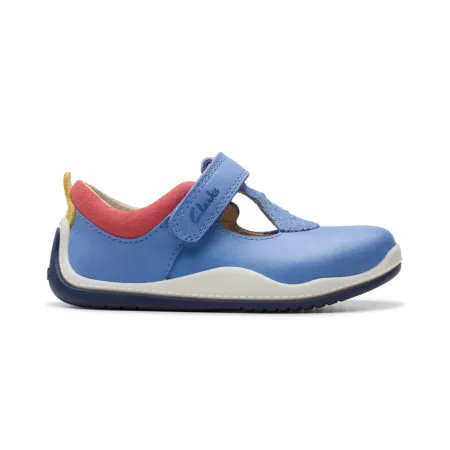 UK 4.5 Blue Noodle Bright T-Bar Velcro Walker