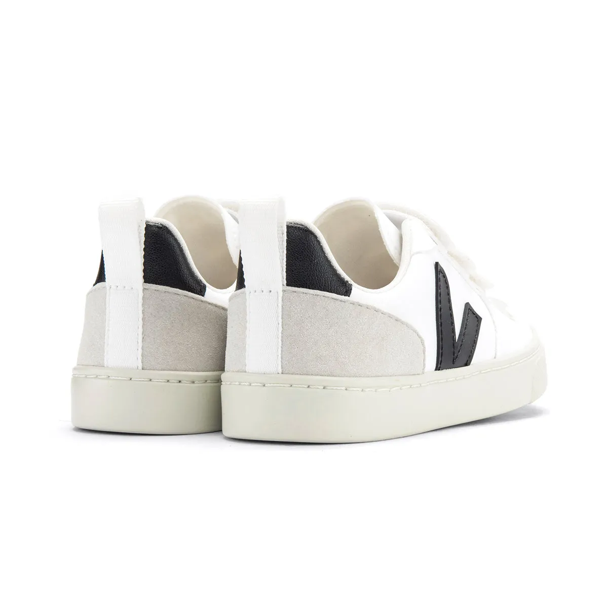 V-10 Black White Velcro Sneaker