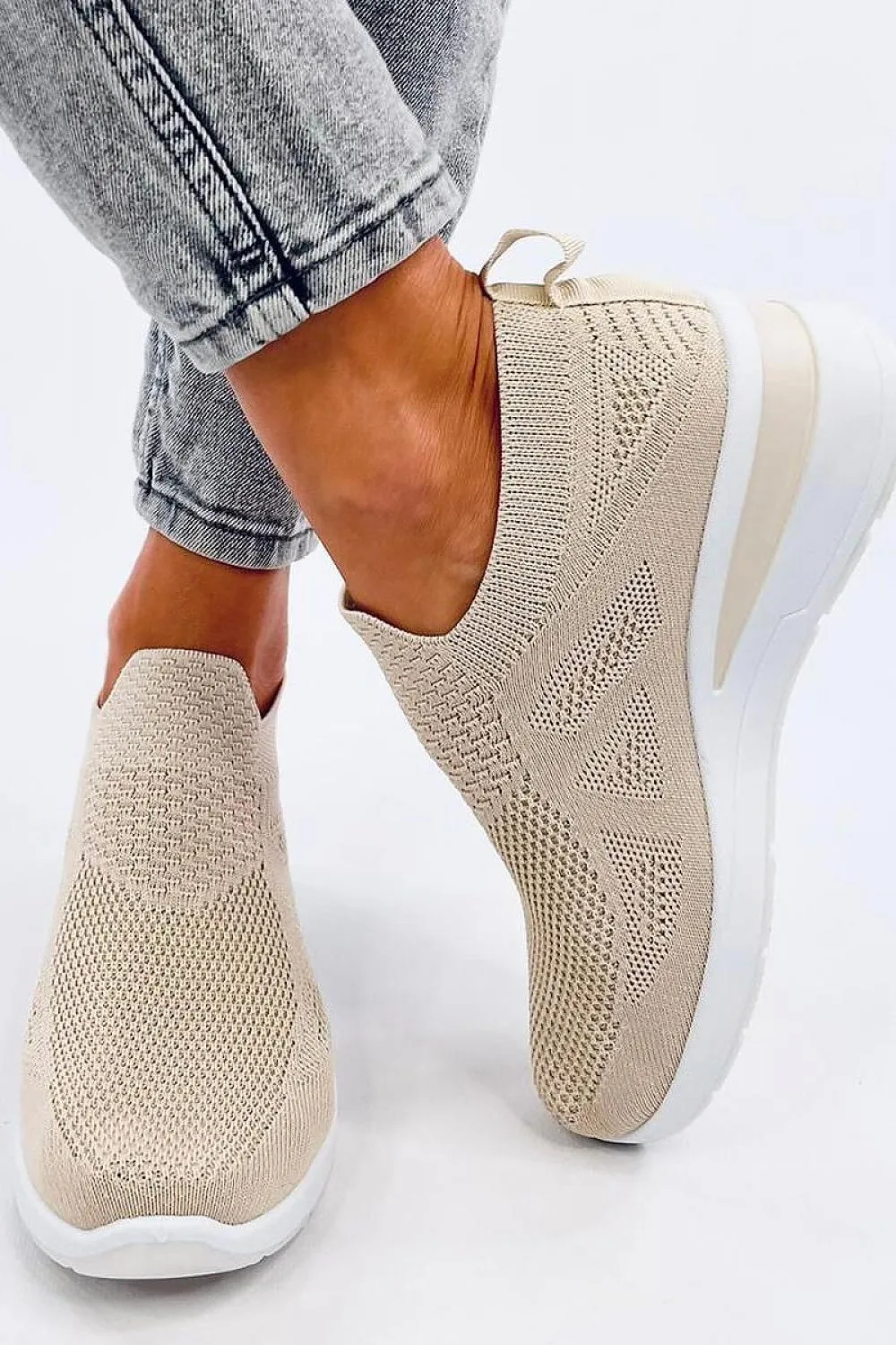 Wedge heel sneakers
