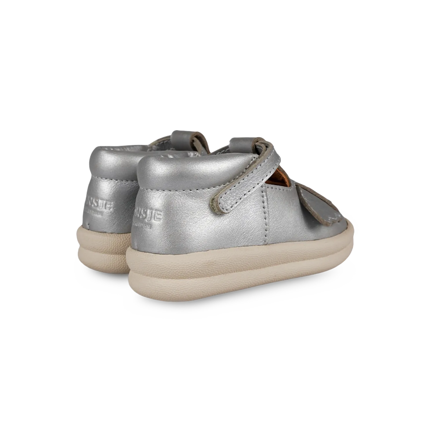 Zilpa Shoes | Koala | Silver Grey Metallic Leather