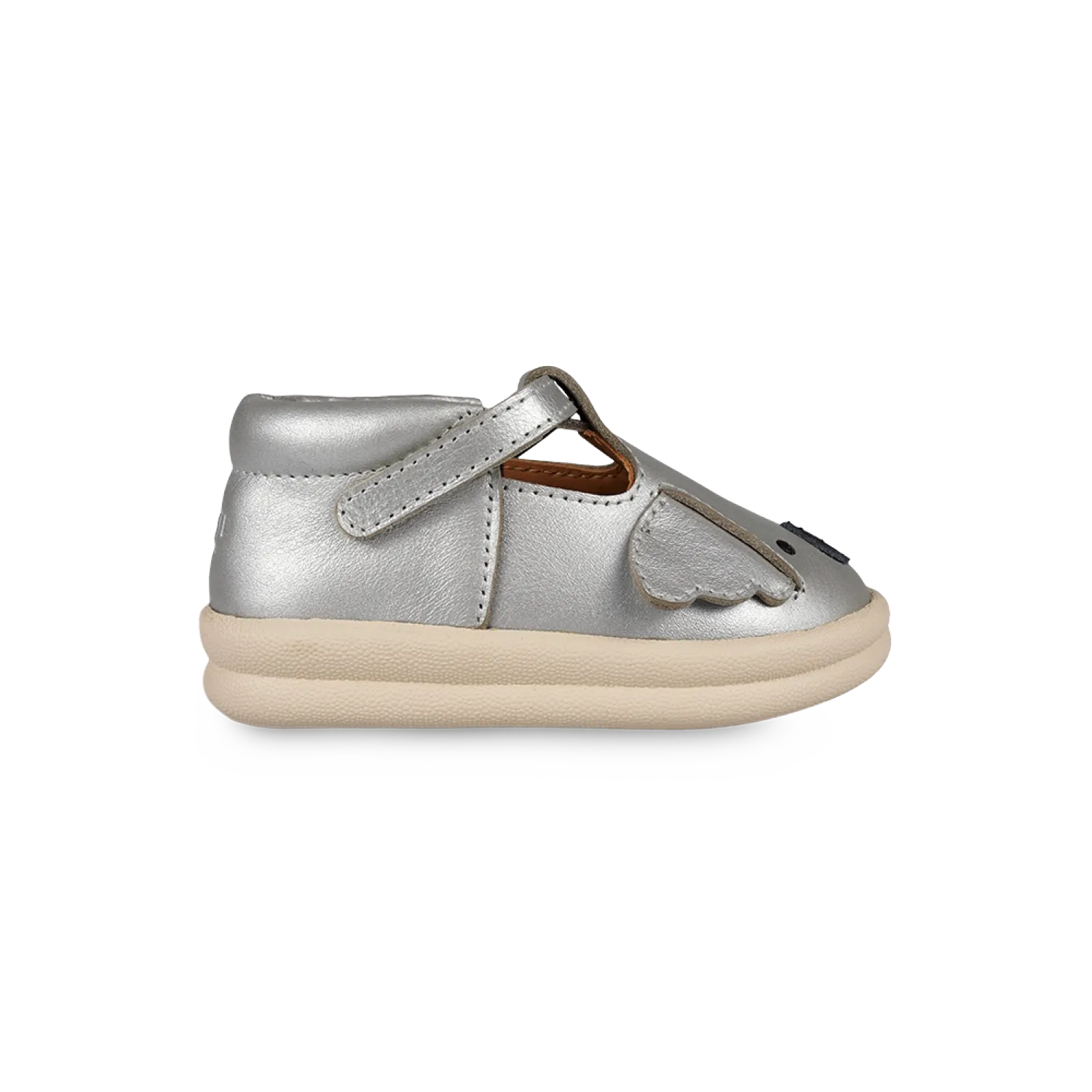 Zilpa Shoes | Koala | Silver Grey Metallic Leather